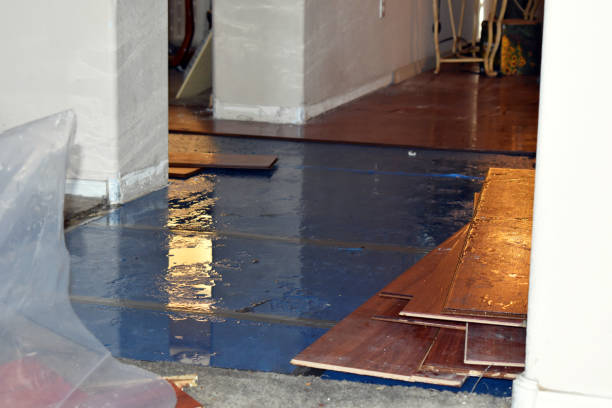 Professional Burst Pipe Cleanup technician working in Chester, NJ